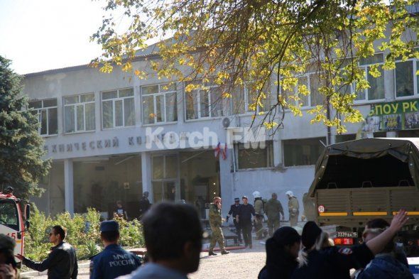 Теракт в городе Керчи Республики Крым, взрыв произошел прямо в столовой колледжа