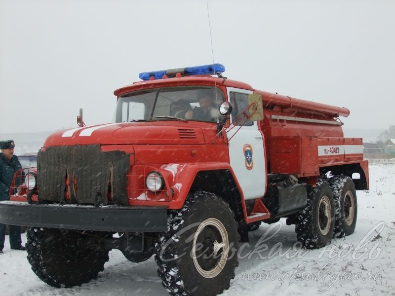 Пожар в Аксубаевском районе тушили четыре пожарных расчета