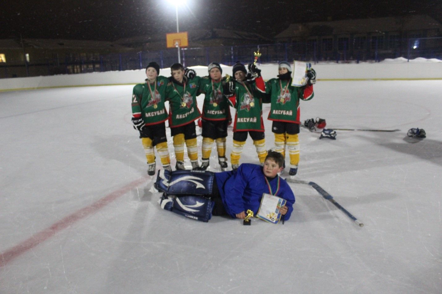 В Аксубаевском районе состоялось первенство по хоккею среди юношей 2008-2009 г.р.