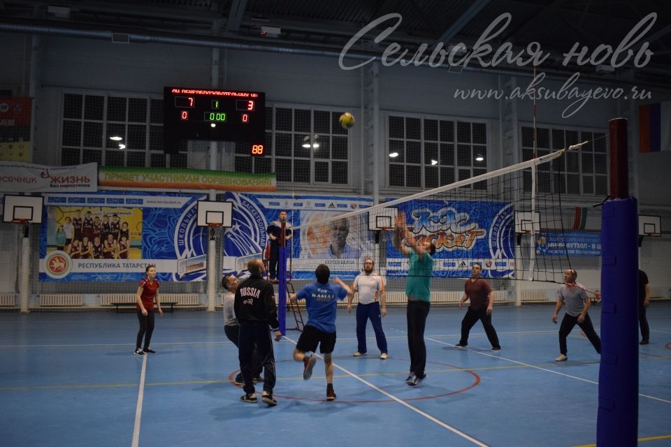 Аксубаевские волейболисты разыграли кубок ветеранов