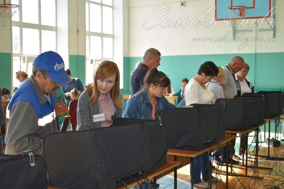 На избирательном участке №572 в Аксубаеве проголосовал глава района Камиль Гилманов