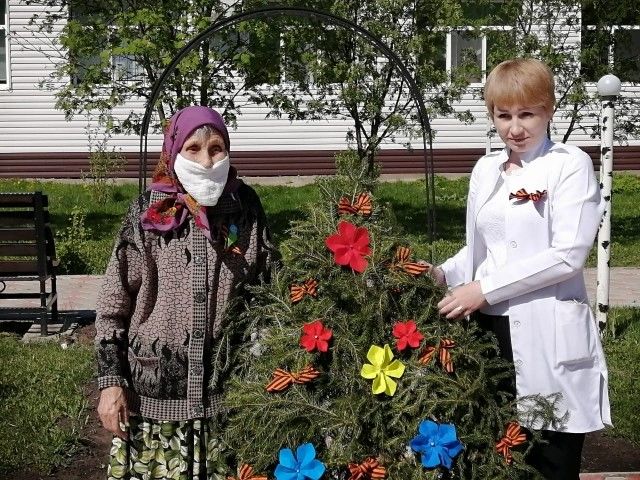Жители Федоровского дома-интерната Аксубаевского района почтили память героев войны