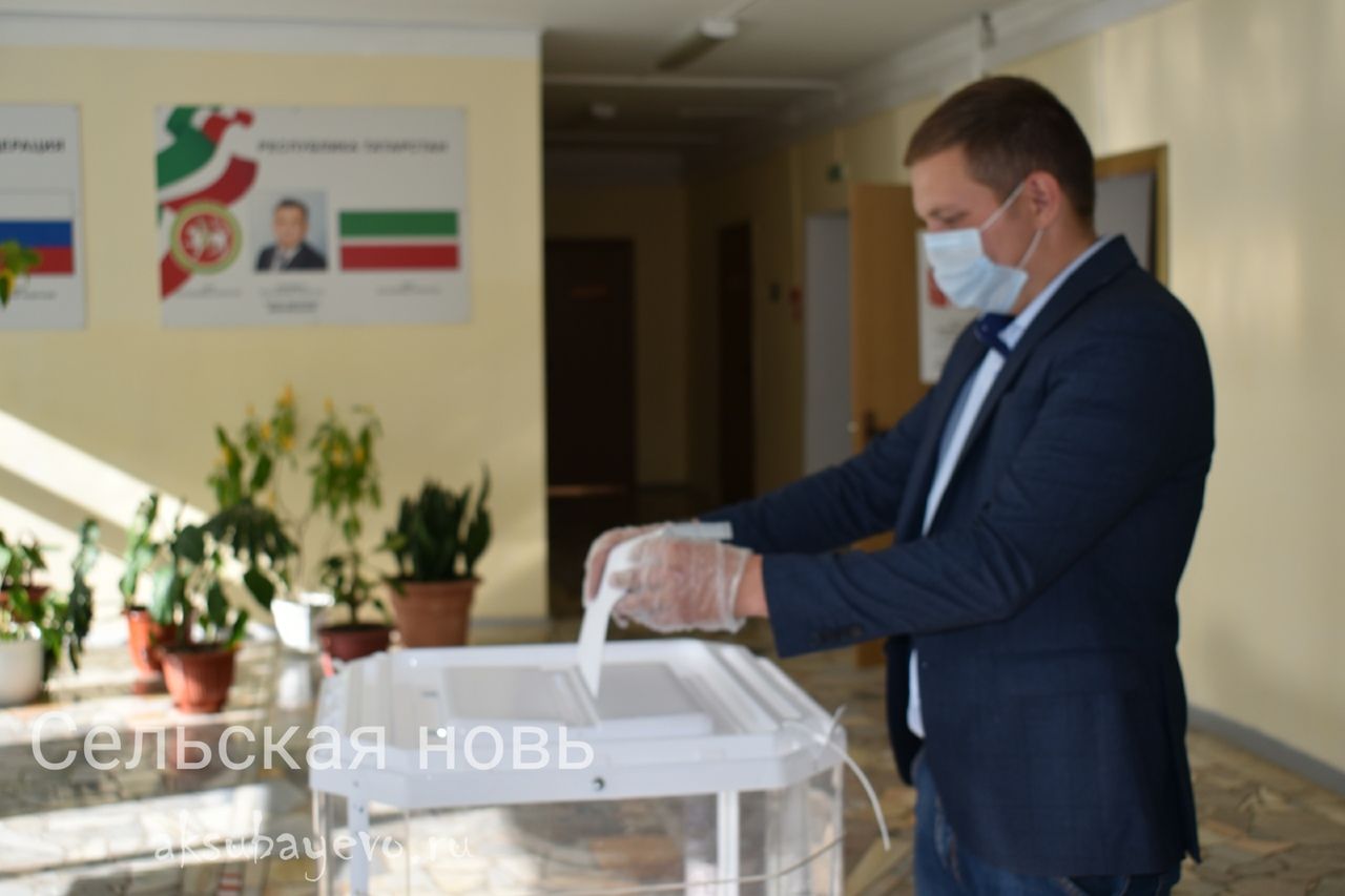 На избирательных участках Аксубаевского района соблюдаются все санитарные нормы