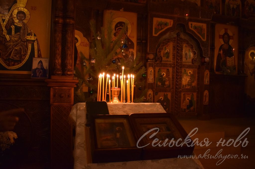 В Храмах Аксубаевского района прошли богослужения в честь Рождества Христова