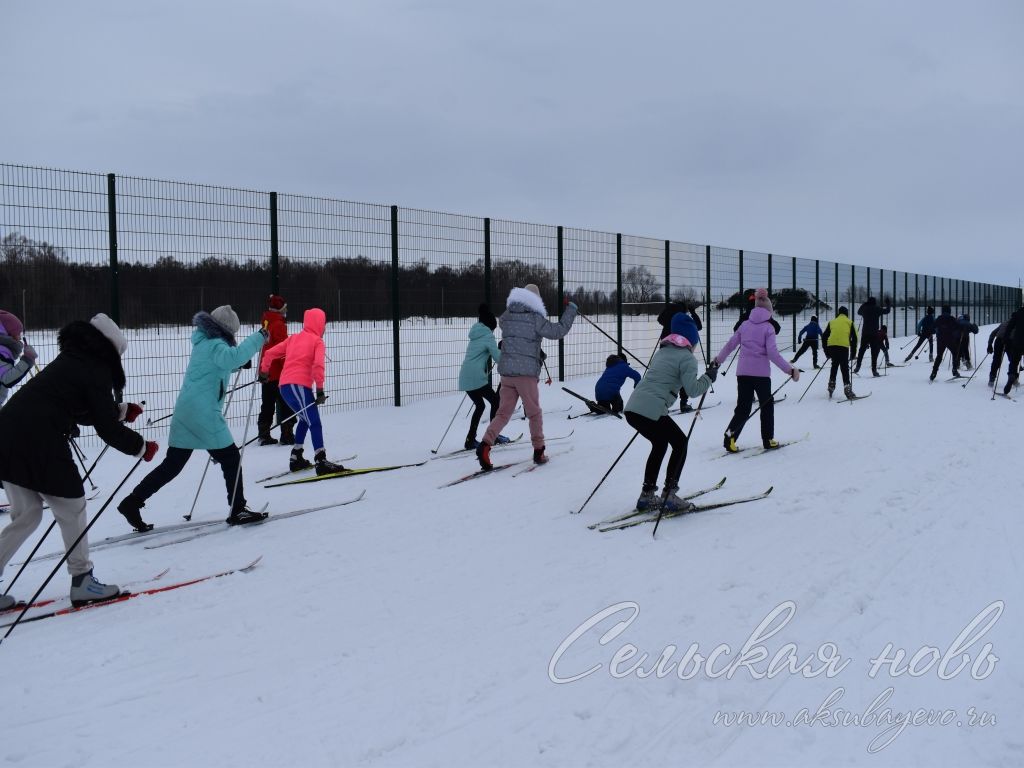 Аксубаевцы приняли участие во Всероссийской массовой лыжной гонке «Лыжня Татарстана-2021»