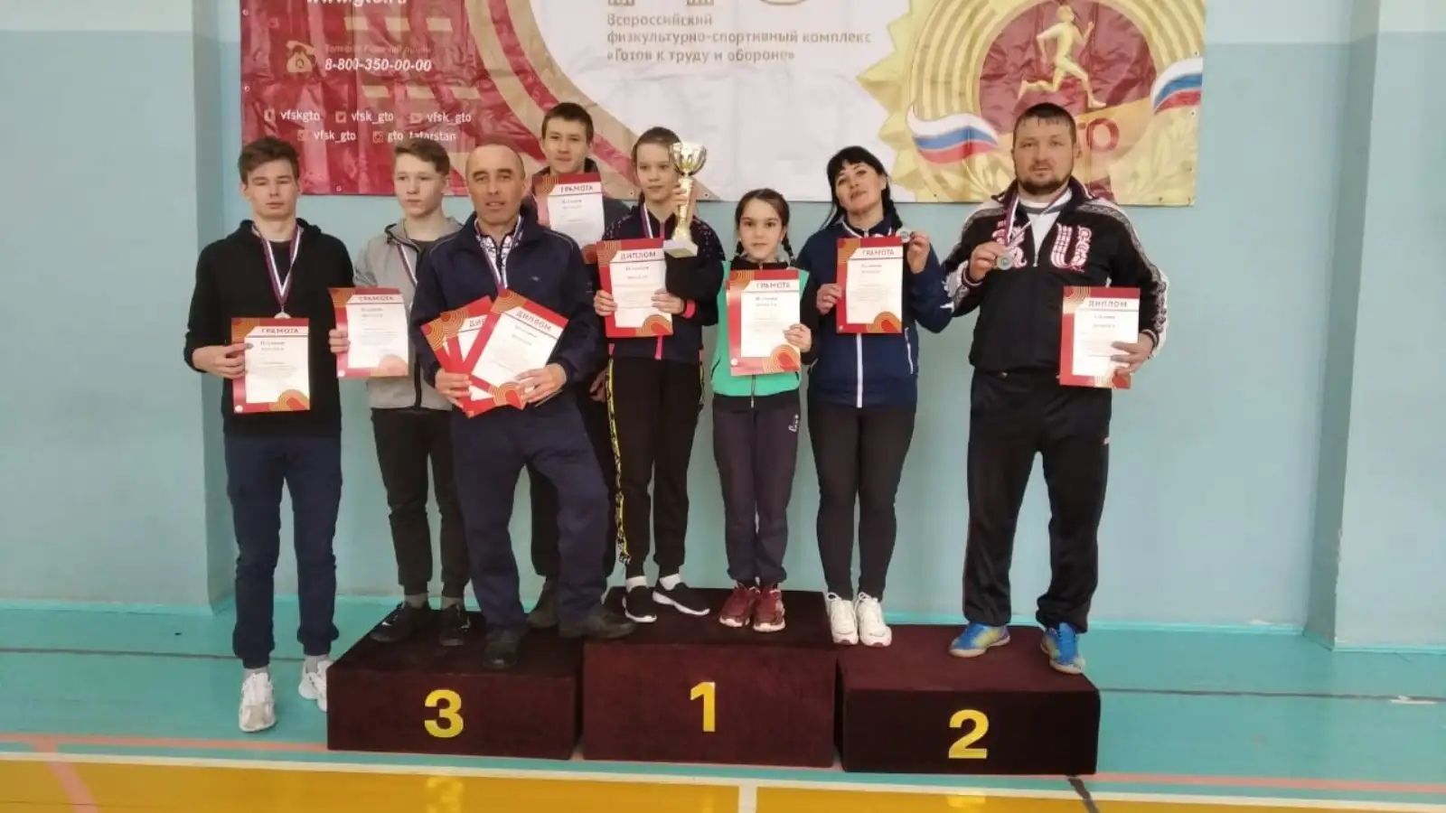 Аксубаевская команда стала второй на II зональном этапе зимнего Фестиваля ВФСК «Готов к труду и обороне»