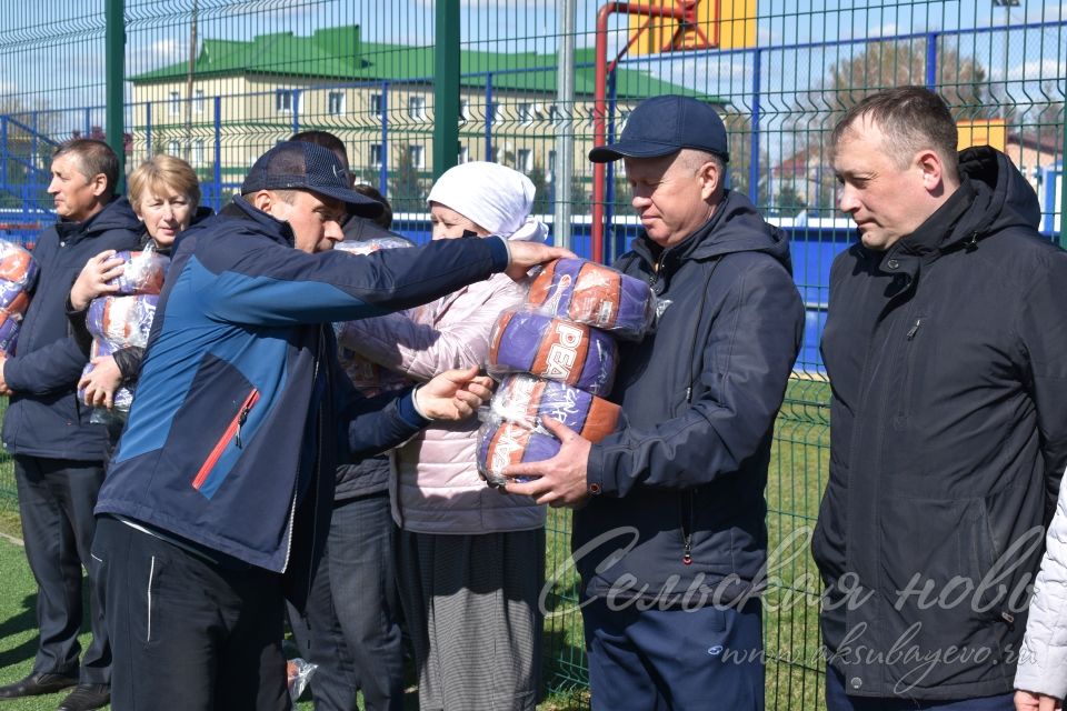 Аксубаевские школы получили баскетбольные мячи