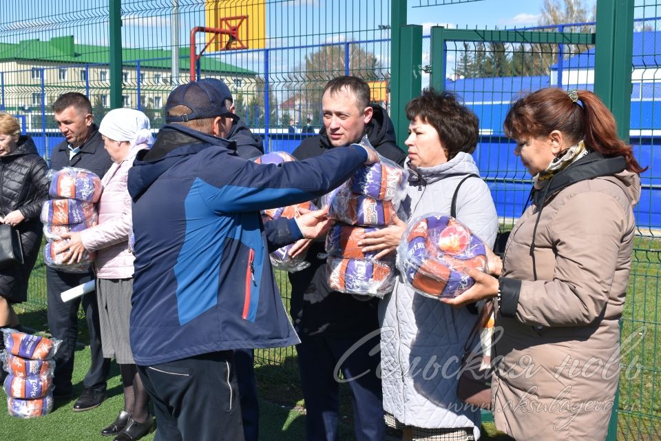 Аксубаевские школы получили баскетбольные мячи