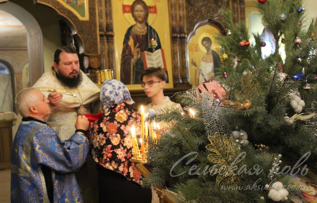 Рождество Христово православные аксубаевцы встретили в Храме пр. Феодосия Тотемского