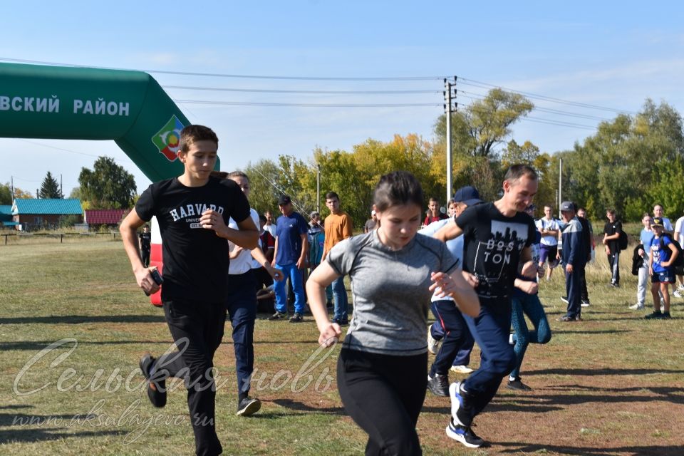В Аксубаеве в  «Кроссе нации» , «Кроссе Татарстана» стартовали более трехсот спортсменов района