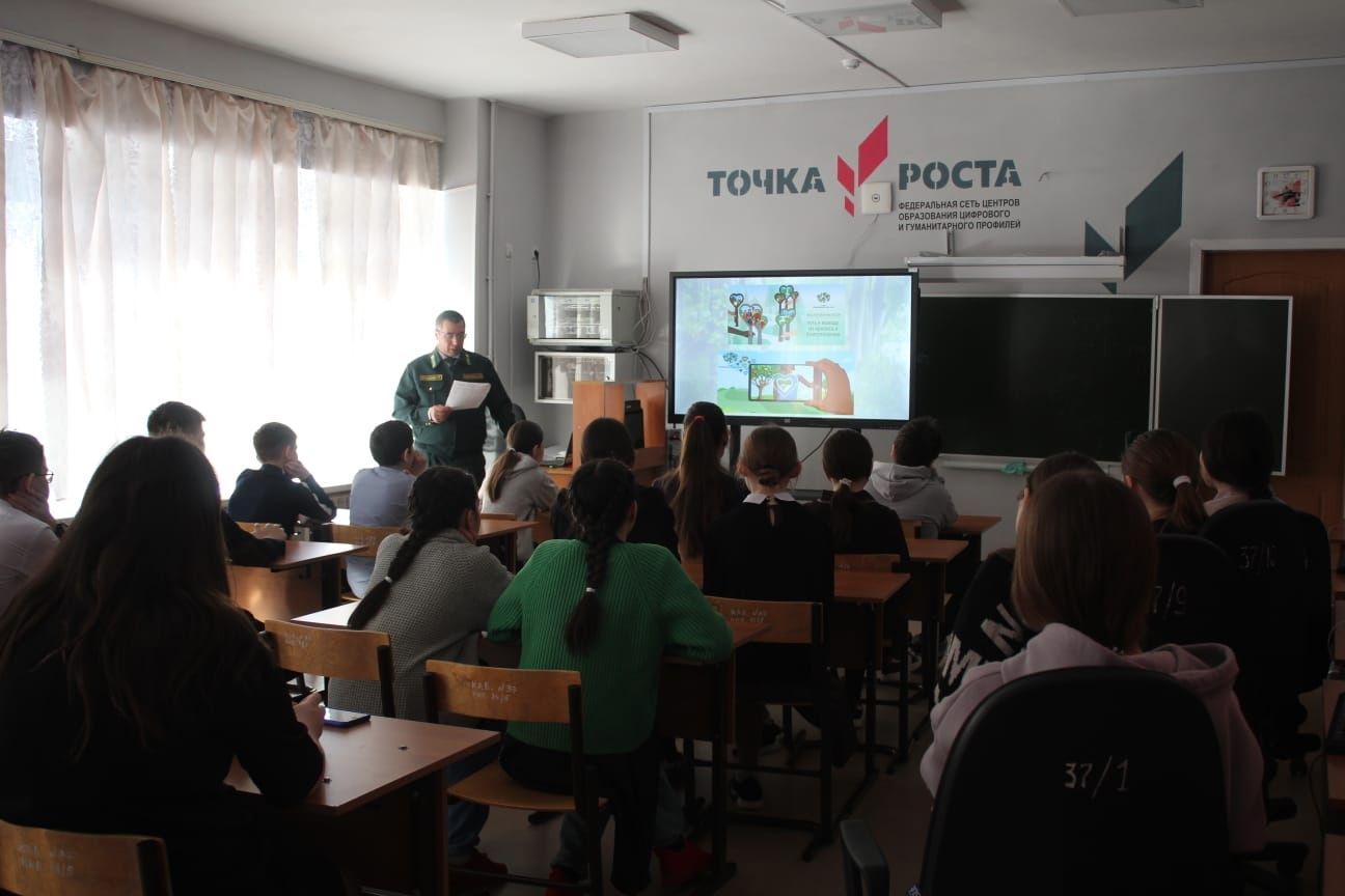 Аксубаевское лесничество принимает участие в экологическом воспитании школьников
