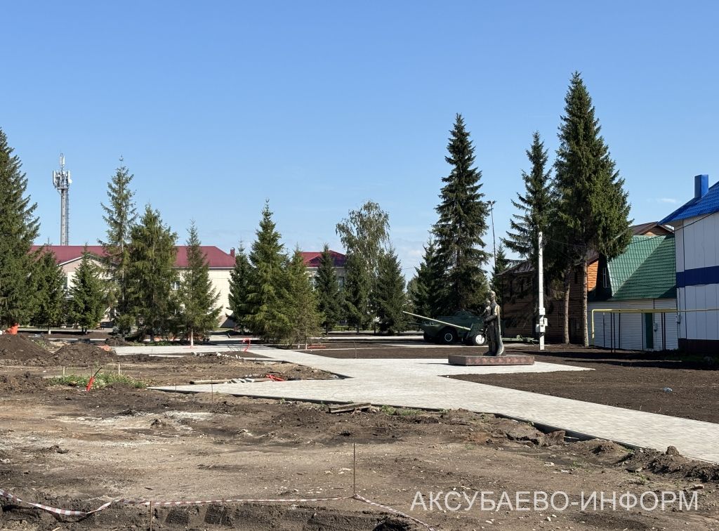 Район үзәгендә социаль инфраструктураны яңарту буенча күләмле эшләр дәвам итә