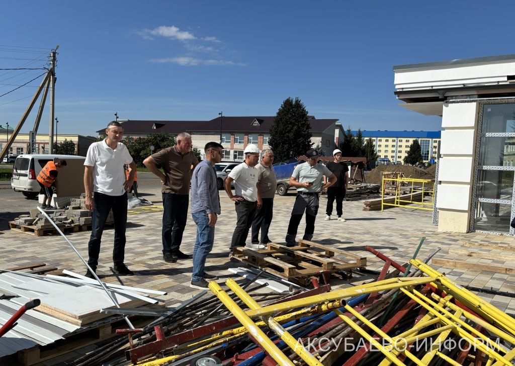 Район үзәгендә социаль инфраструктураны яңарту буенча күләмле эшләр дәвам итә