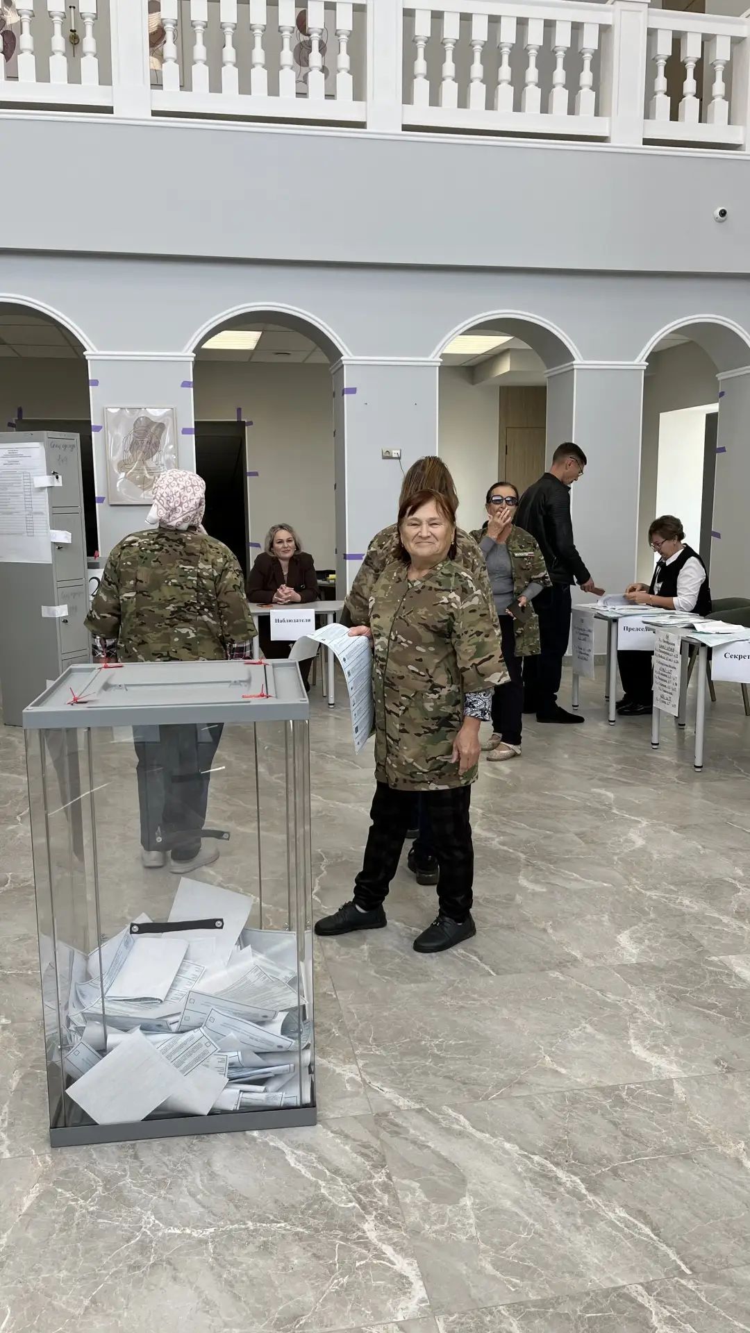 Аксубай волонтерлары командасы сайлау участогында бердәм тавыш бирде
