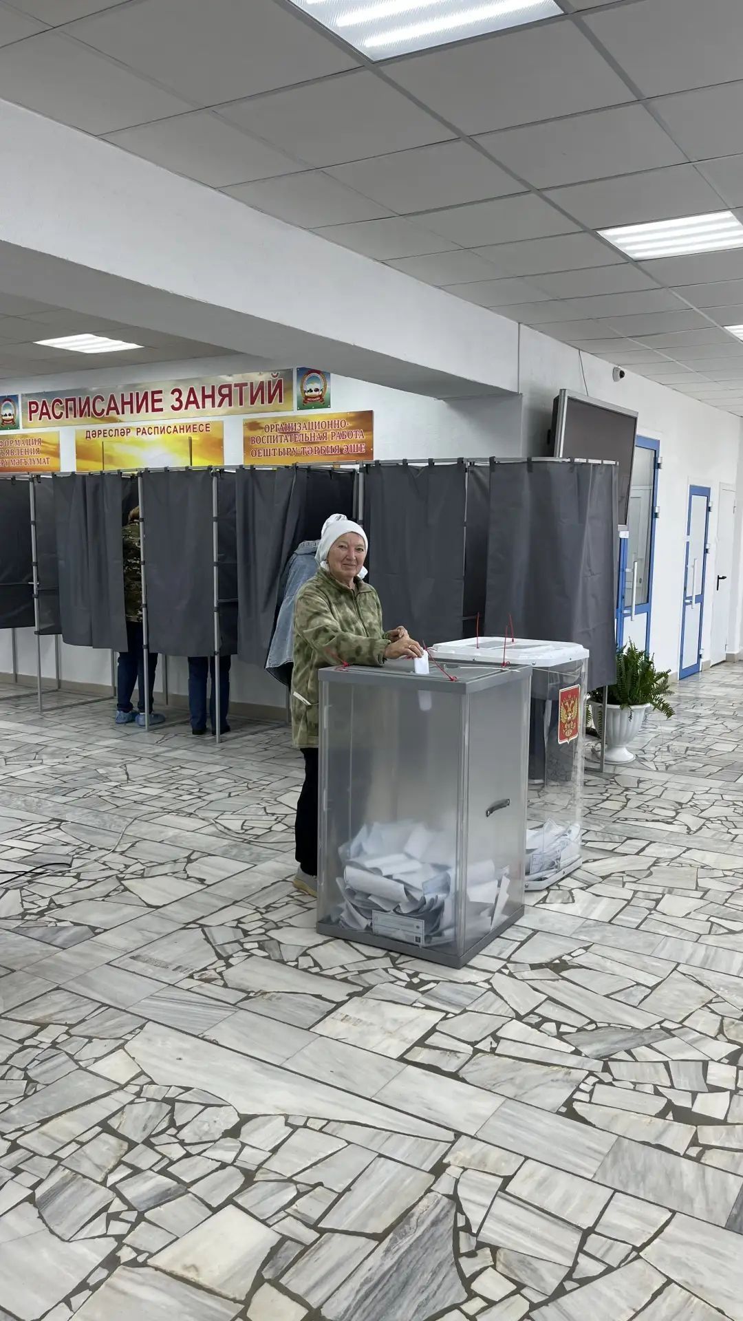Аксубай волонтерлары командасы сайлау участогында бердәм тавыш бирде