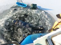 В Татарстане рыбак погиб, провалившись под лед Камы
