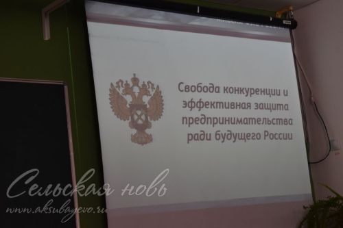 Аксубай мәктәбендә УФАС вәкиле дәрес үткәрде