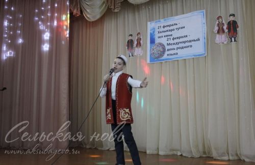 3 нче Аксубай урта мәктәбе мәйданчыгында туган Татар теле көне үтте