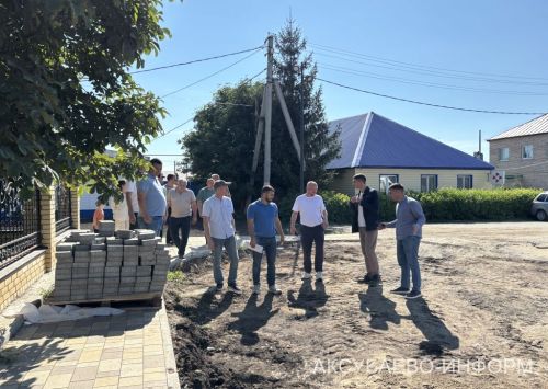 Район үзәгендә социаль инфраструктураны яңарту буенча күләмле эшләр дәвам итә