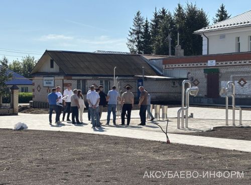 Район үзәгендә социаль инфраструктураны яңарту буенча күләмле эшләр дәвам итә