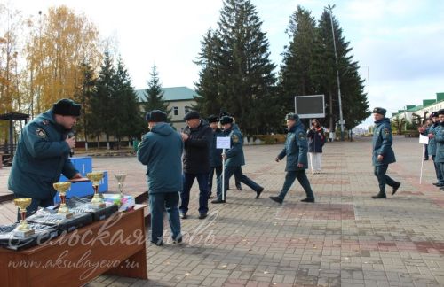 В Аксубаеве прошел заключительный этап соревнований по функциональному пожарному многоборью среди территориальных подразделений Федеральной противопожарной службы по РТ 2023 года