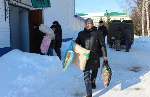 Аксубаевцы доставили гуманитарную помощь участникам СВО ко Дню защитников Отечества