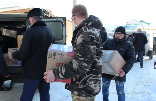 Аксубаевцы доставили гуманитарную помощь участникам СВО ко Дню защитников Отечества