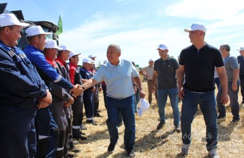 Визит Рустама Минниханова в Аксубаевский район, 20.07.2025 г.