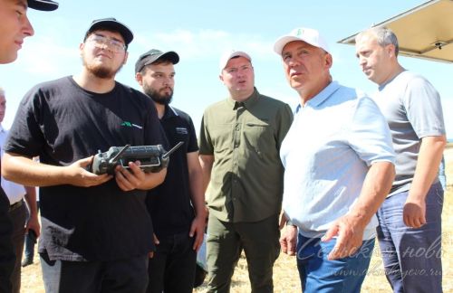 Визит Рустама Минниханова в Аксубаевский район, 20.07.2025 г.