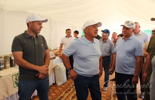 Визит Рустама Минниханова в Аксубаевский район, 20.07.2025 г.