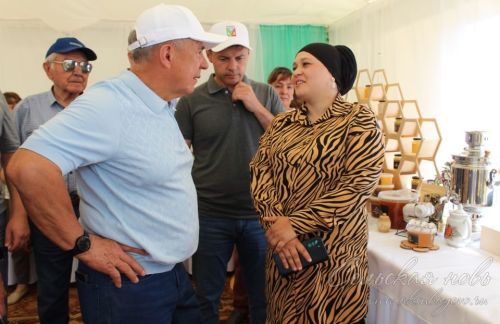Визит Рустама Минниханова в Аксубаевский район, 20.07.2025 г.