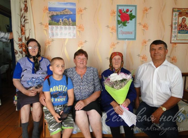 Очередной юбилей долгожителя отметили в Аксубаевском районе
