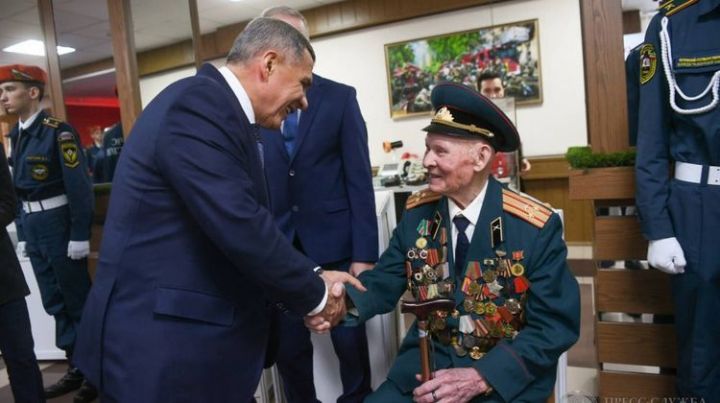 100-летний фронтовик и ветеран пожарной охраны получил Благодарность Президента РТ&nbsp;