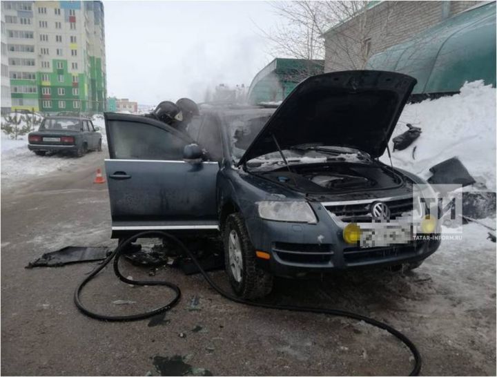 Водитель взорвавшегося в Альметьевске внедорожника получил серьезные ожоги