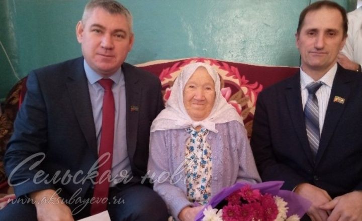 В Аксубаевском районе отметили юбилей долгожительницы