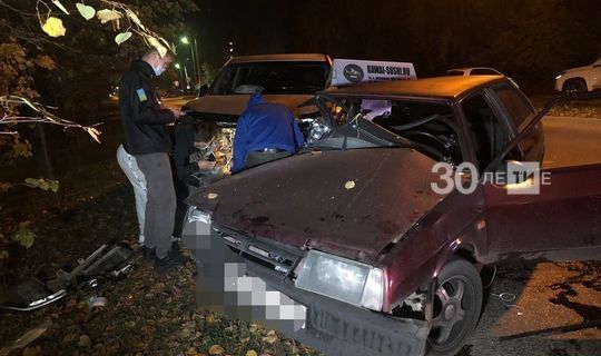 В результате ДТП в Казани пострадал водитель «Лады»