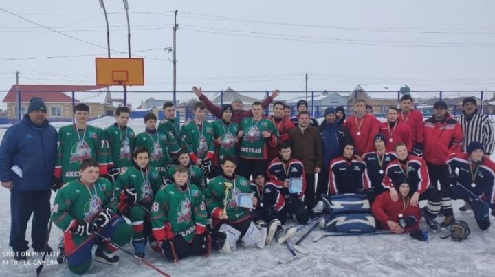 Аксубаевские хоккеисты одержали очередную победу в Алькеевском районе