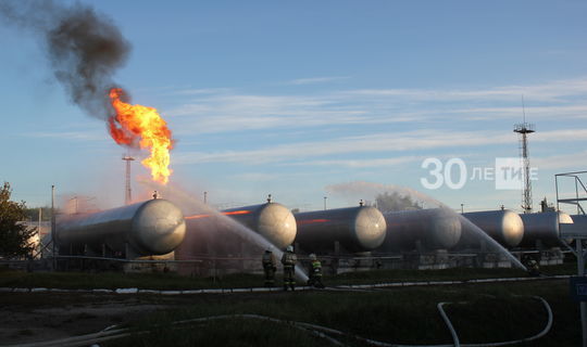 Режим ЧС введен в Казани из-за пожара на газораспределительной станции
