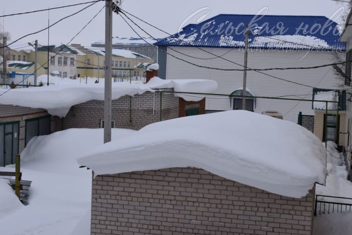 Руководителям аксубаевских организаций поручили убрать снег с крыш