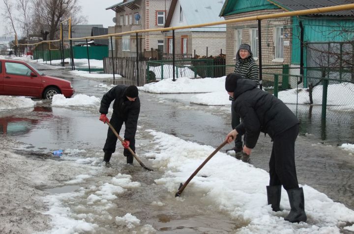 Улицы Аксубаева может затопить