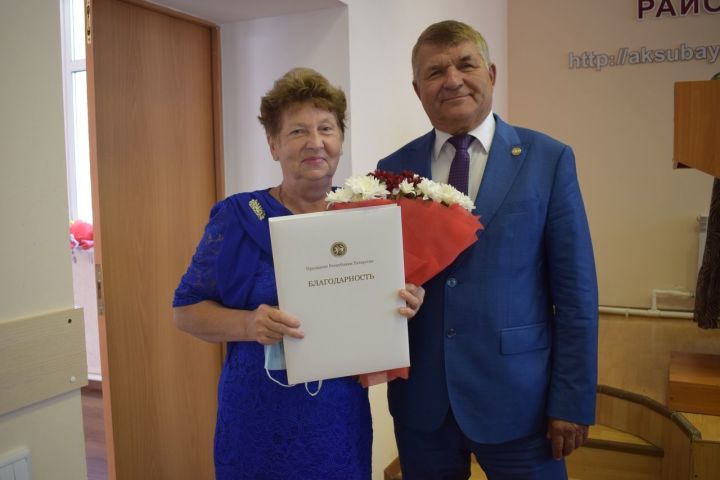 Руководитель ветеранской организации Аксубаевского района удостоилась Благодарности Президента РТ