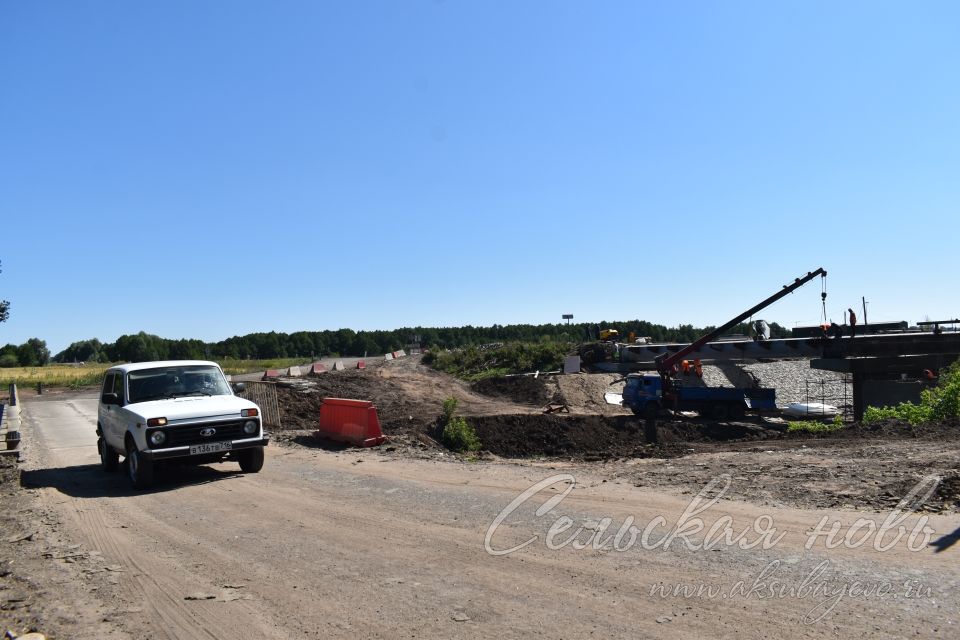 В Аксубаевском районе капитально ремонтируют мост