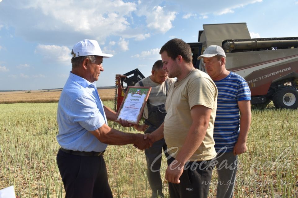 Лучшие на жатве получили награды