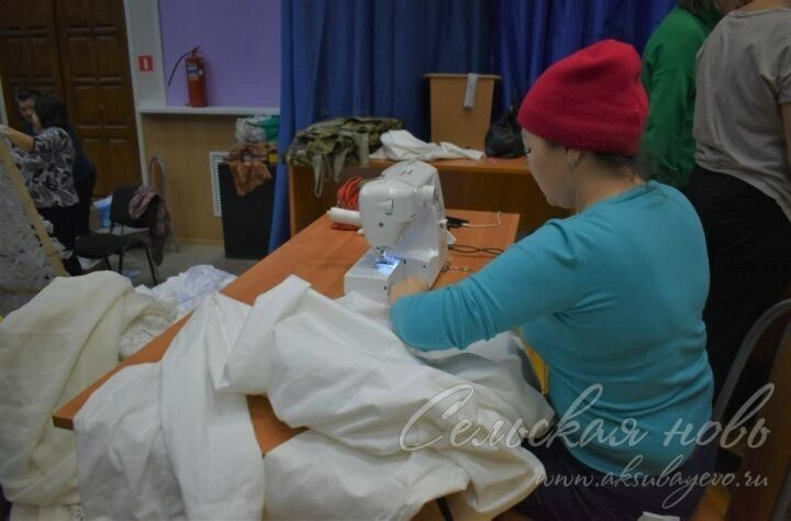 Аксубай районы госпитальләргә гуманитар ярдәм җибәрә