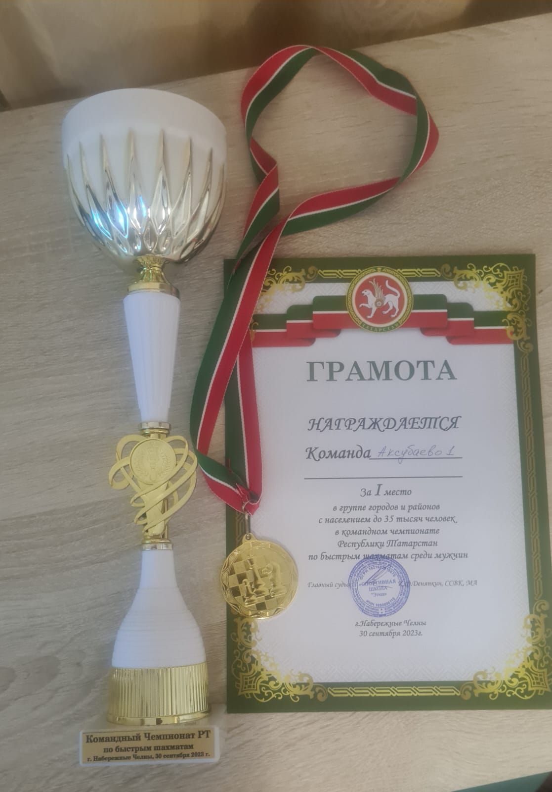 Стали чемпионами Республики Татарстан по быстрым шахматам