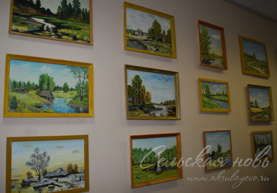 В аксубаевском музее открылась выставка картин Геннадия Золина