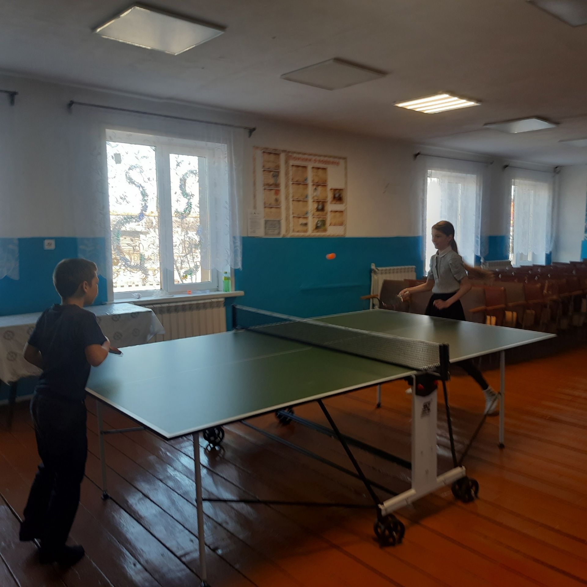 В Русскокиреметском сельском доме культуры играют в теннис