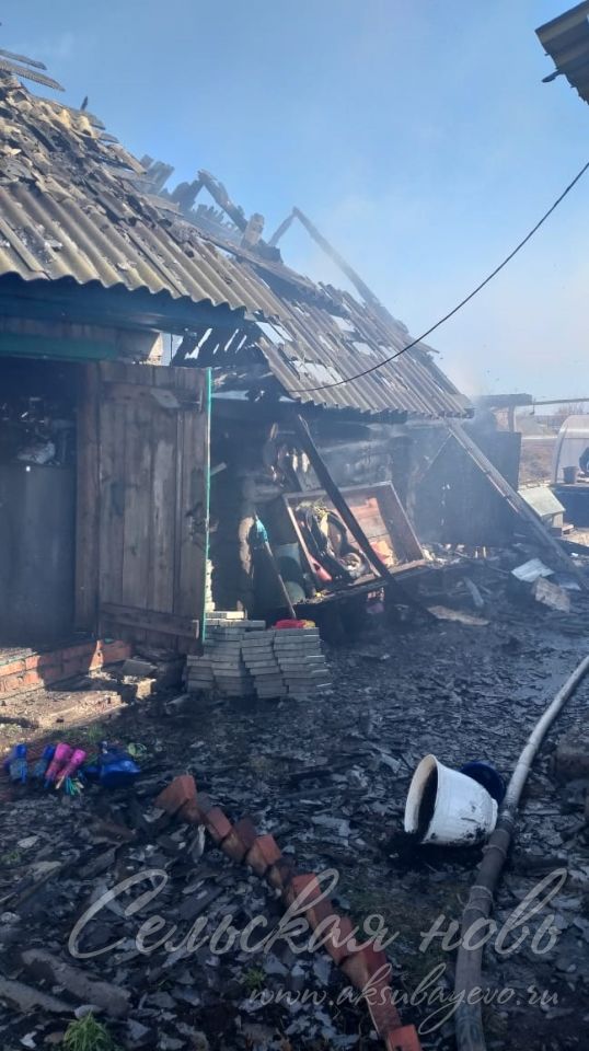 За три дня в Аксубаевском районе произошло пять пожаров, отработаны четыре термоточки
