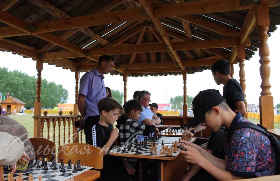 На аксубаевском Уяве определились сильнейшие шахматисты и шашисты