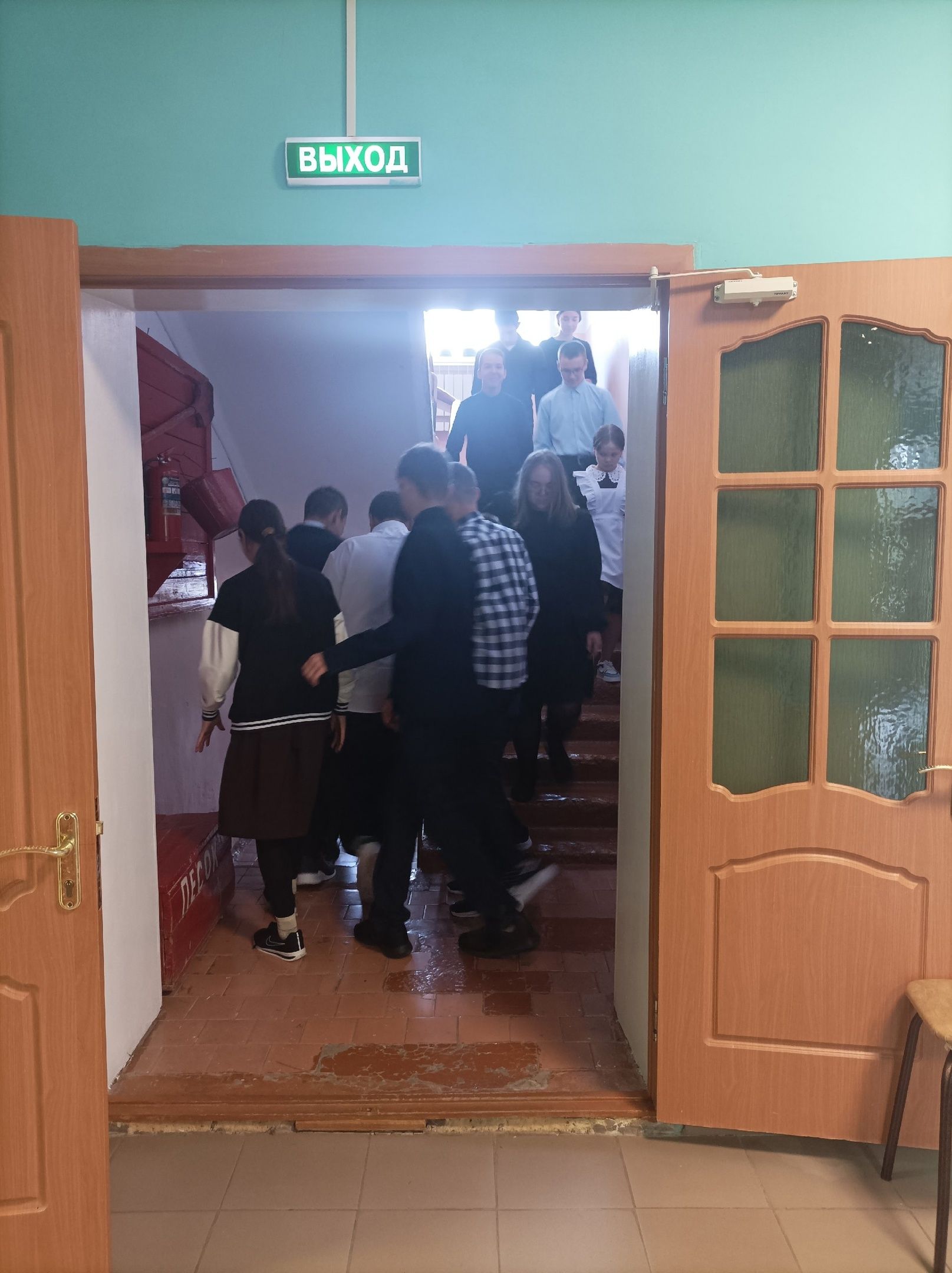 В Староибрайкинской средней школе прошла тренировочная эвакуация